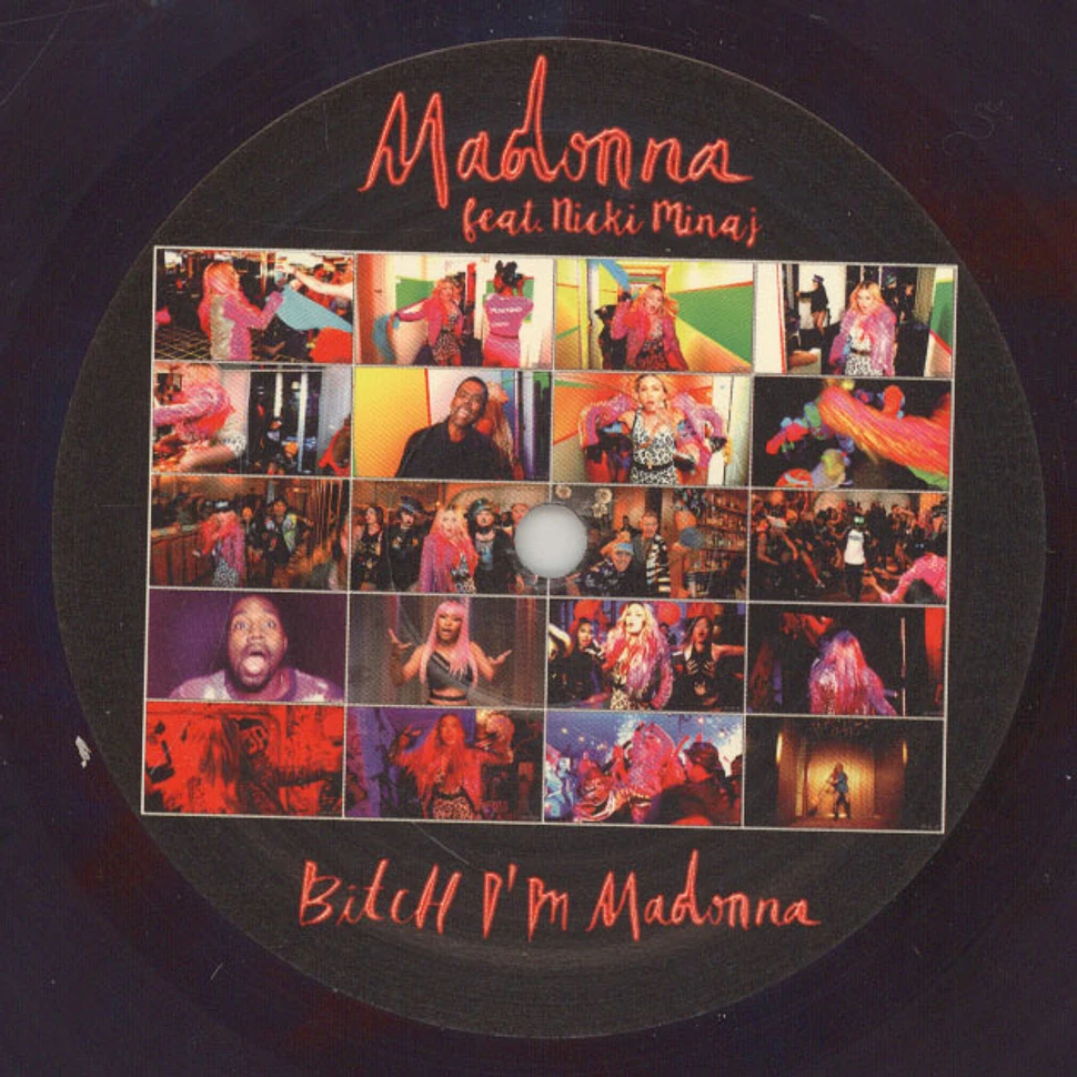 Madonna - Bitch I'm Madonna Feat. Nicky Minaj Part 1 Purple & Blue Vinyl Edition