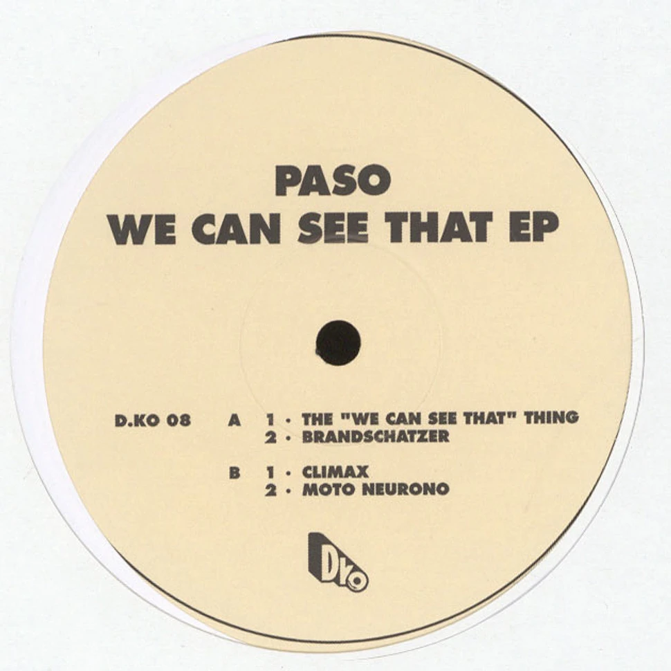 Paso - We Can See That EP