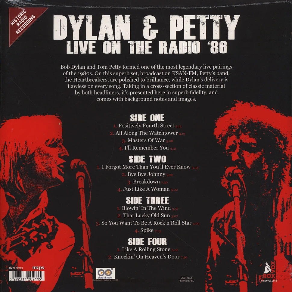 Dylan & Petty - Live On The Radio 86