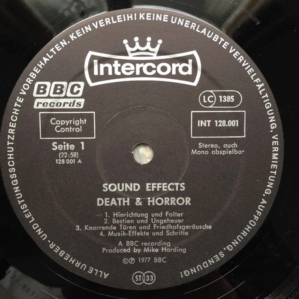 Mike Harding - Sound Effects - Death & Horror