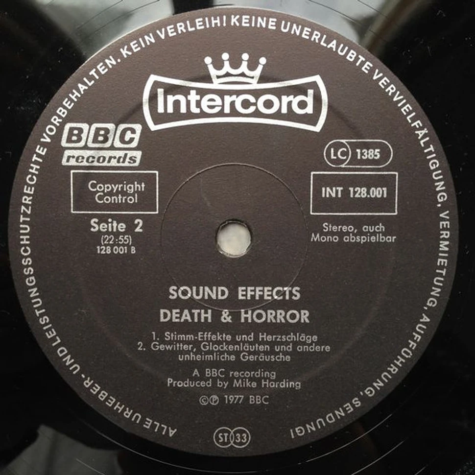 Mike Harding - Sound Effects - Death & Horror