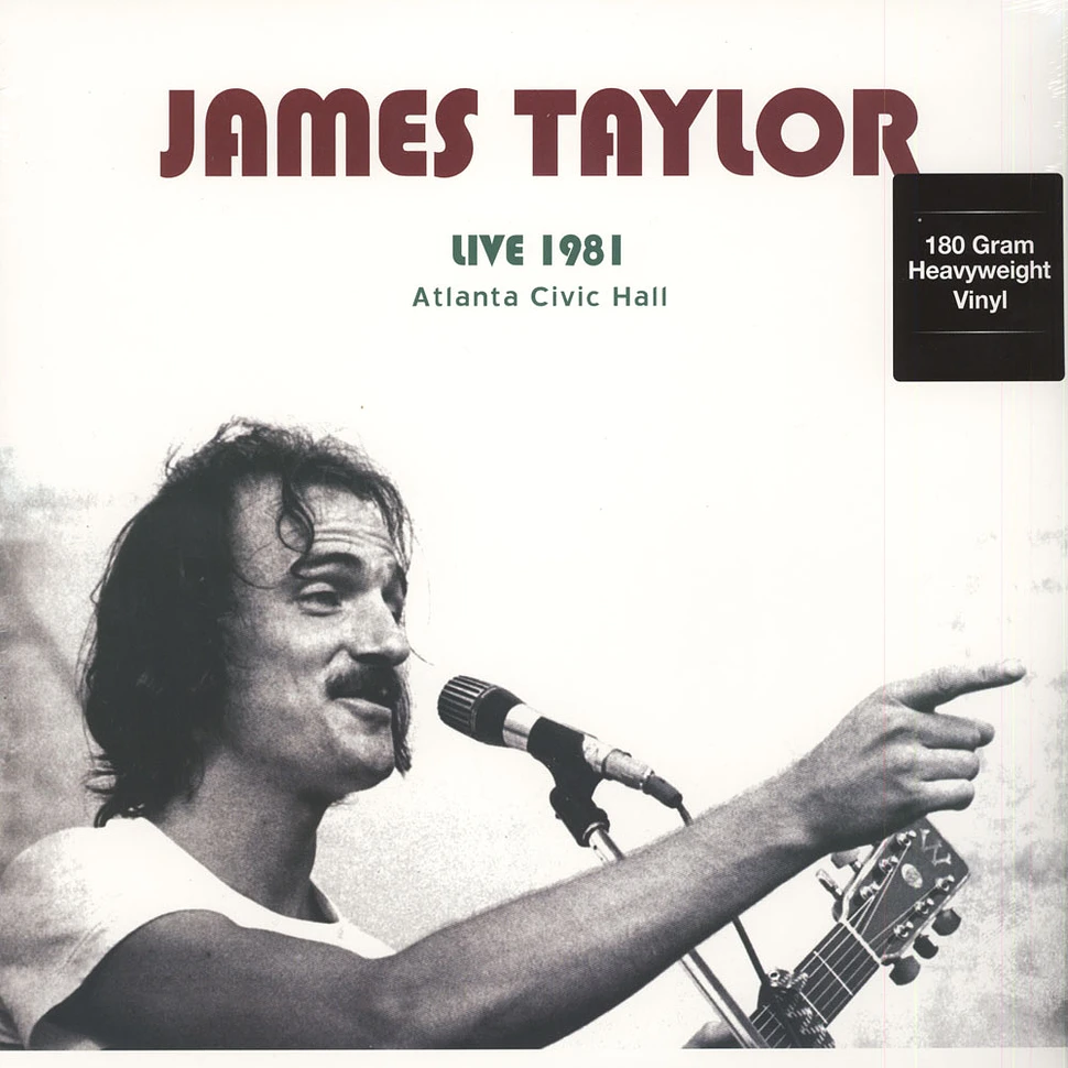 James Taylor - Live At Atlanta Civic Hall, Ga May 13, 1981 WW1 180g Vinyl Edition