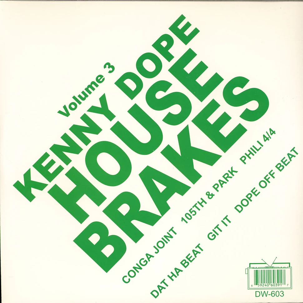 Kenny "Dope" Gonzalez - House Brakes Volume 3