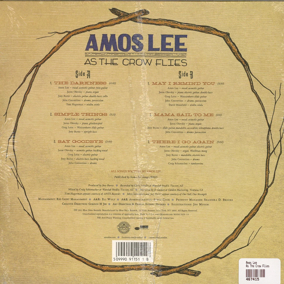 Amos Lee - As The Crow Flies