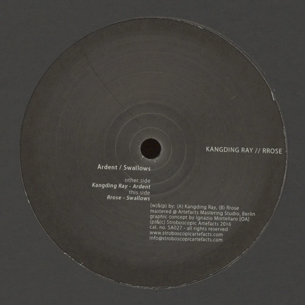 Kangding Ray & Rrose - Ardent / Swallows