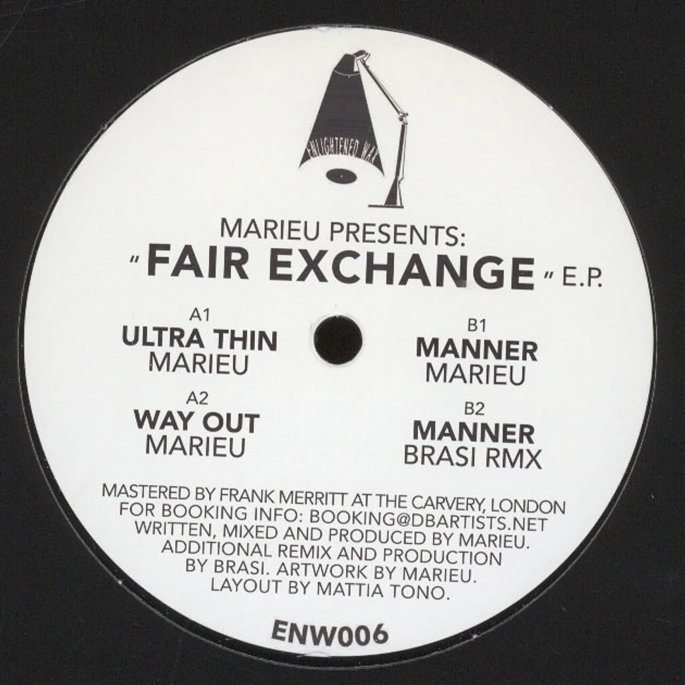 Marieu - Fair Exchange EP