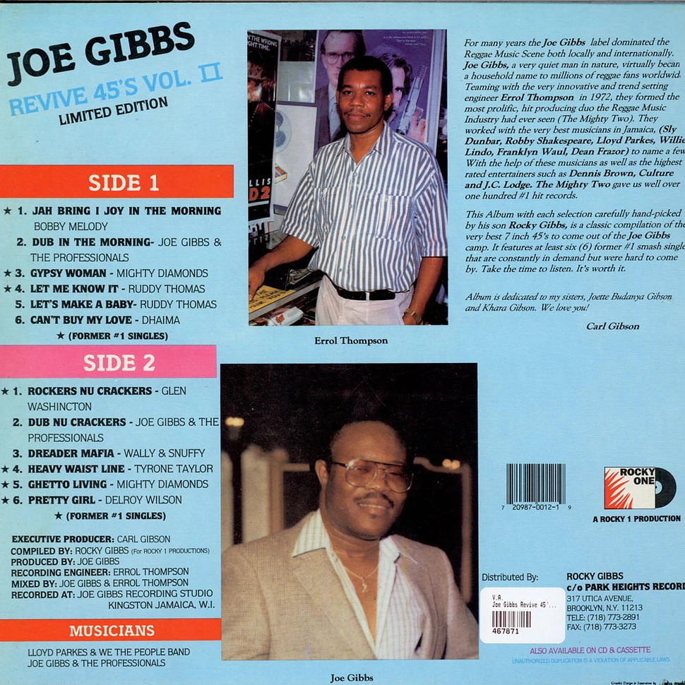 V.A. - Joe Gibbs Revive 45's Vol. II