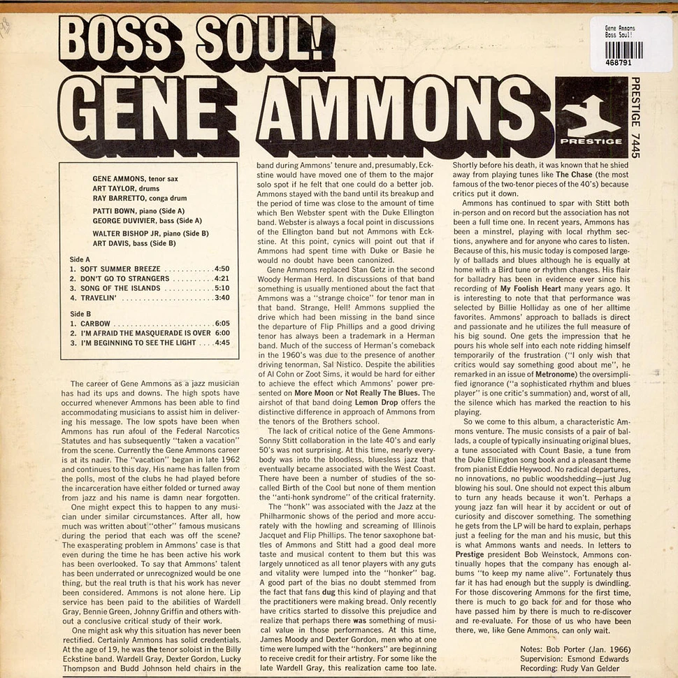 Gene Ammons - Boss Soul!