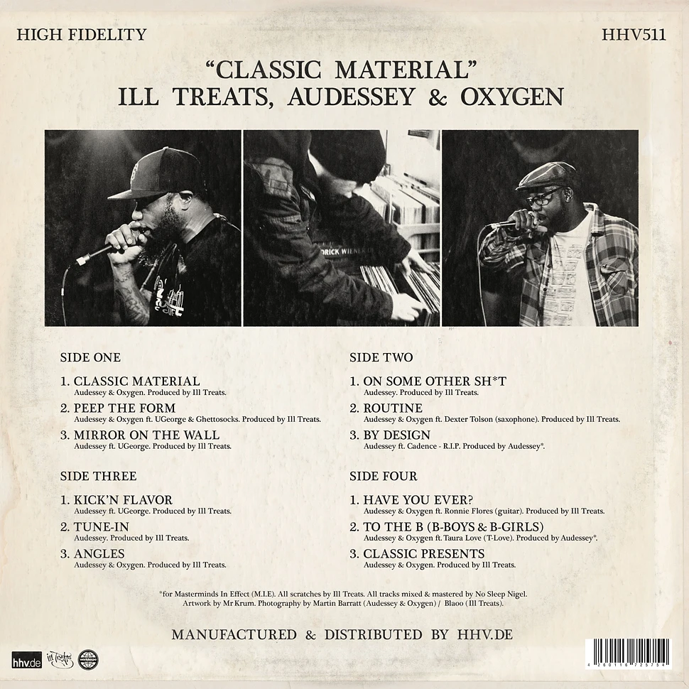 Ill Treats, Audessey & Oxygen - Classic Material