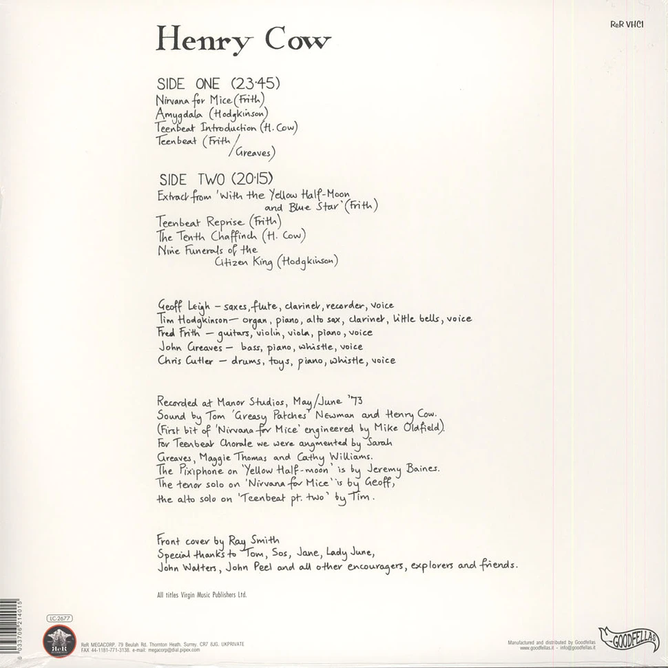 Henry Cow - Leg End