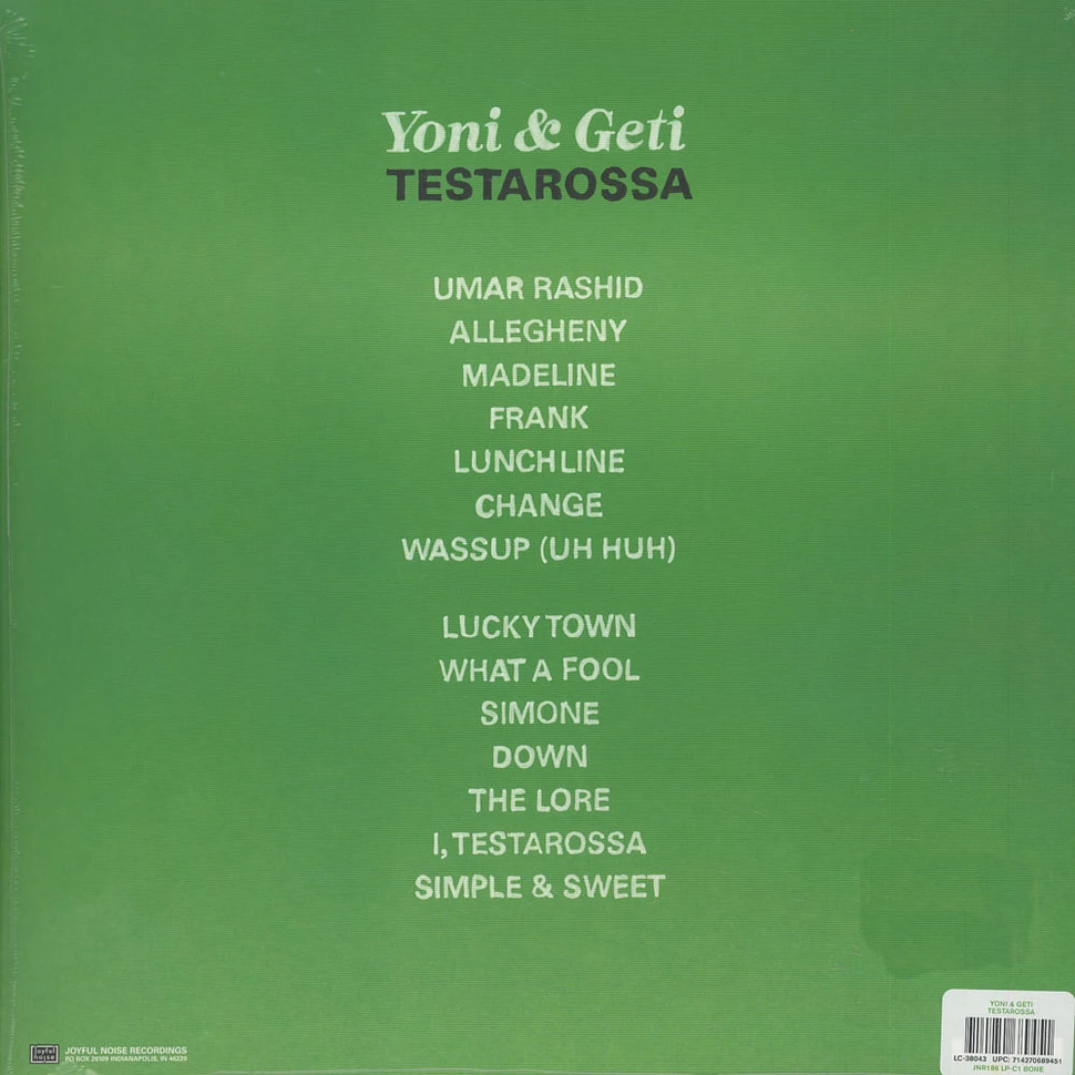 Yoni & Geti - Testarossa Colored Vinyl Edition
