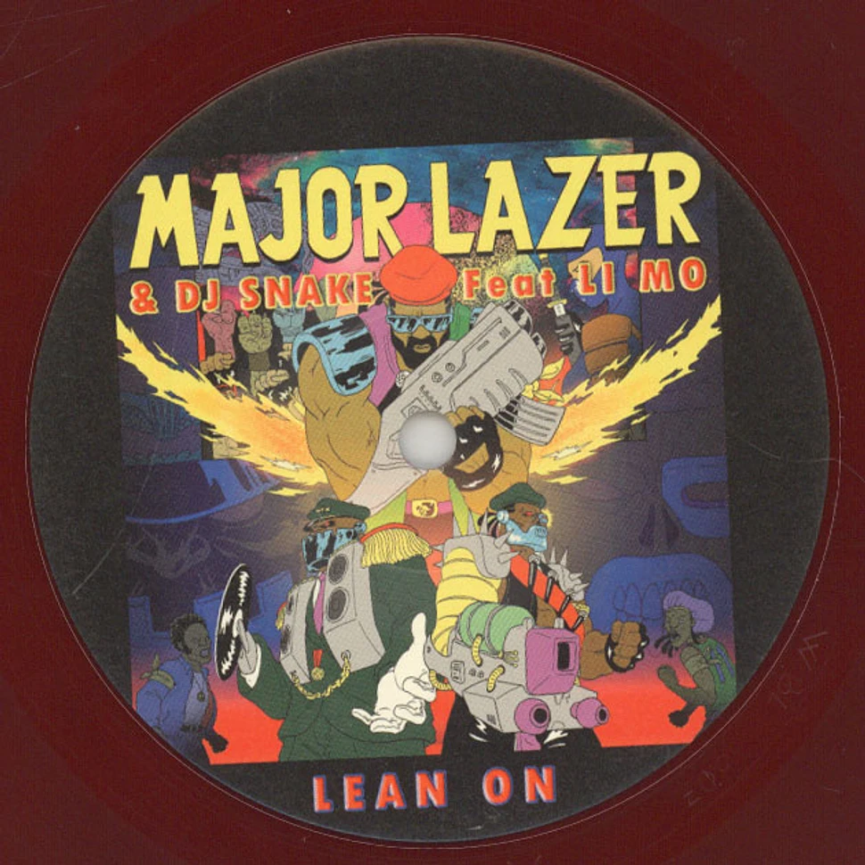 Major Lazer & DJ Snake - Lean On Burgundy Vinyl Edition