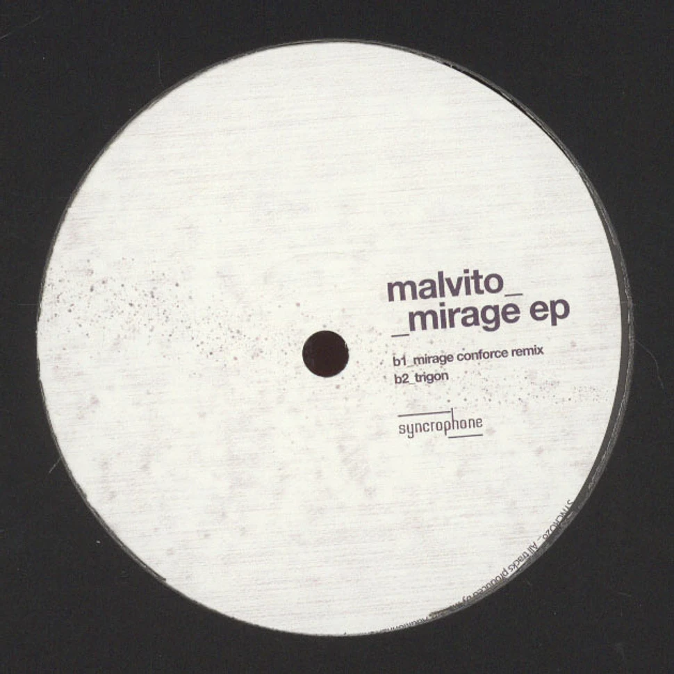 Malvito - Mirage EP Conforce Rmx