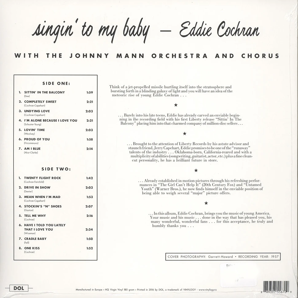 Eddie Cochran - Singing’ To My Baby 180g Vinyl Edition