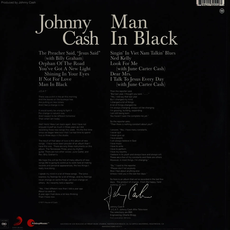 Johnny Cash - Man In Black