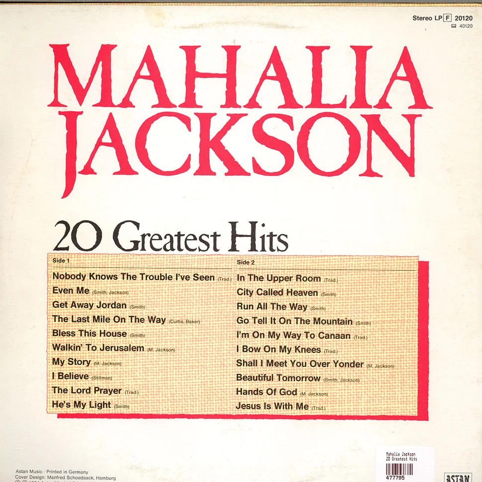 Mahalia Jackson - 20 Greatest Hits