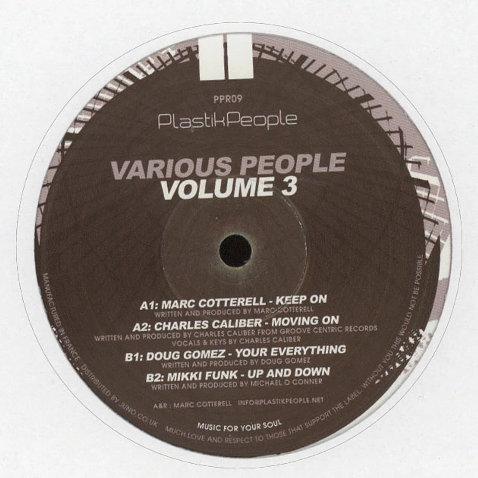 Marc Cotterell / Charles Caliber / Doug Gomez / Mikki Funk - Various People Volume 3