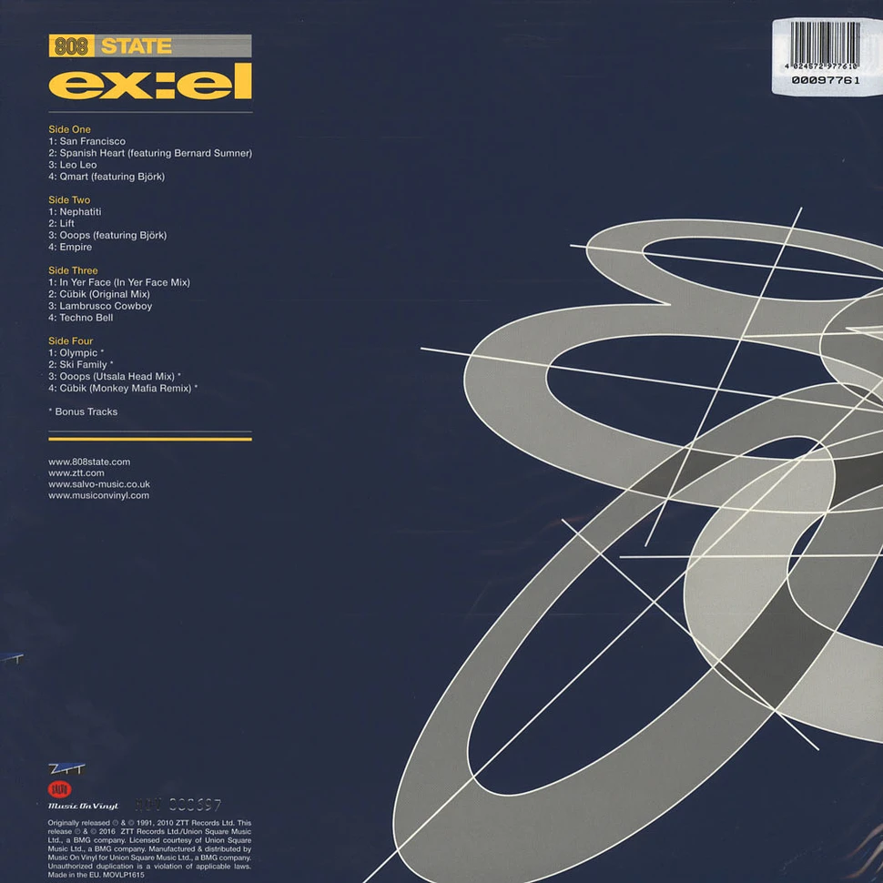 808 State - Ex:el Yellow Vinyl Edition