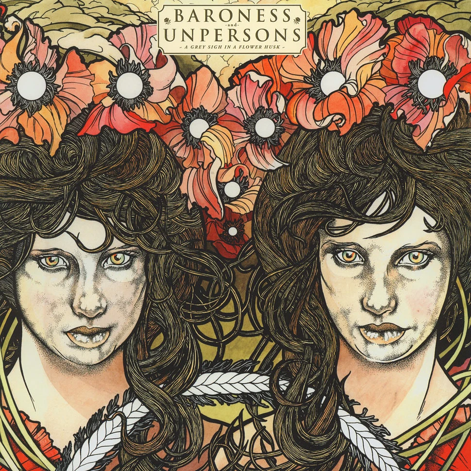 Baroness / Unpersons - A Grey Sigh In A Flower Husk Red Vinyl Edition
