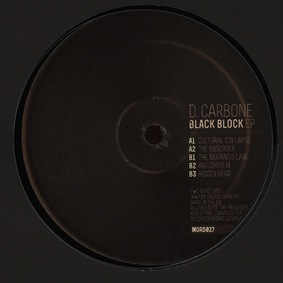 D. Carbone - Black Block EP