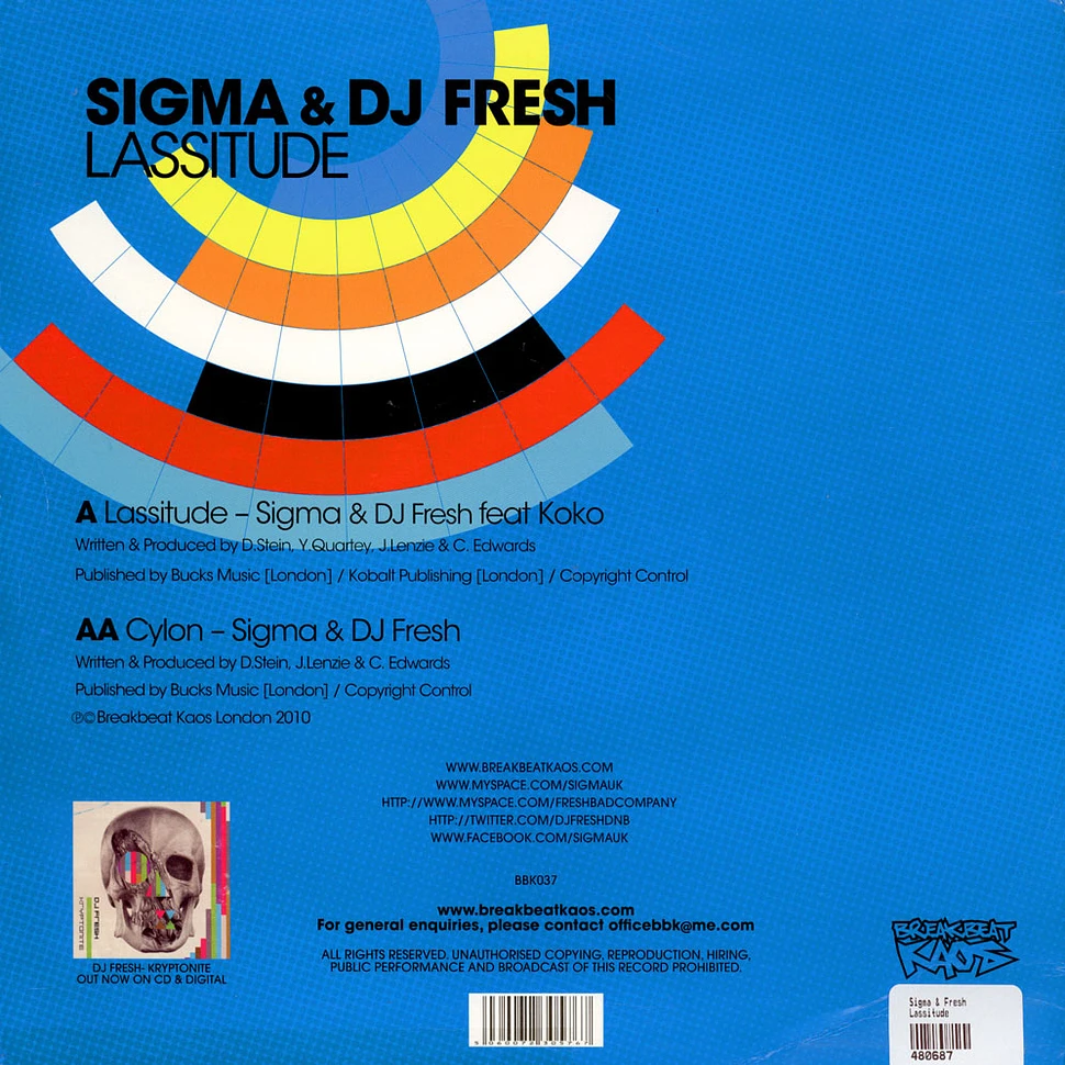 Sigma & Fresh - Lassitude / Cylon