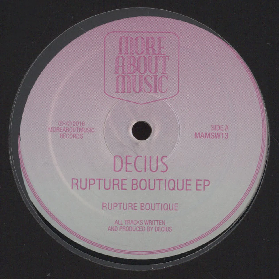 Decius - Rupture Boutique EP