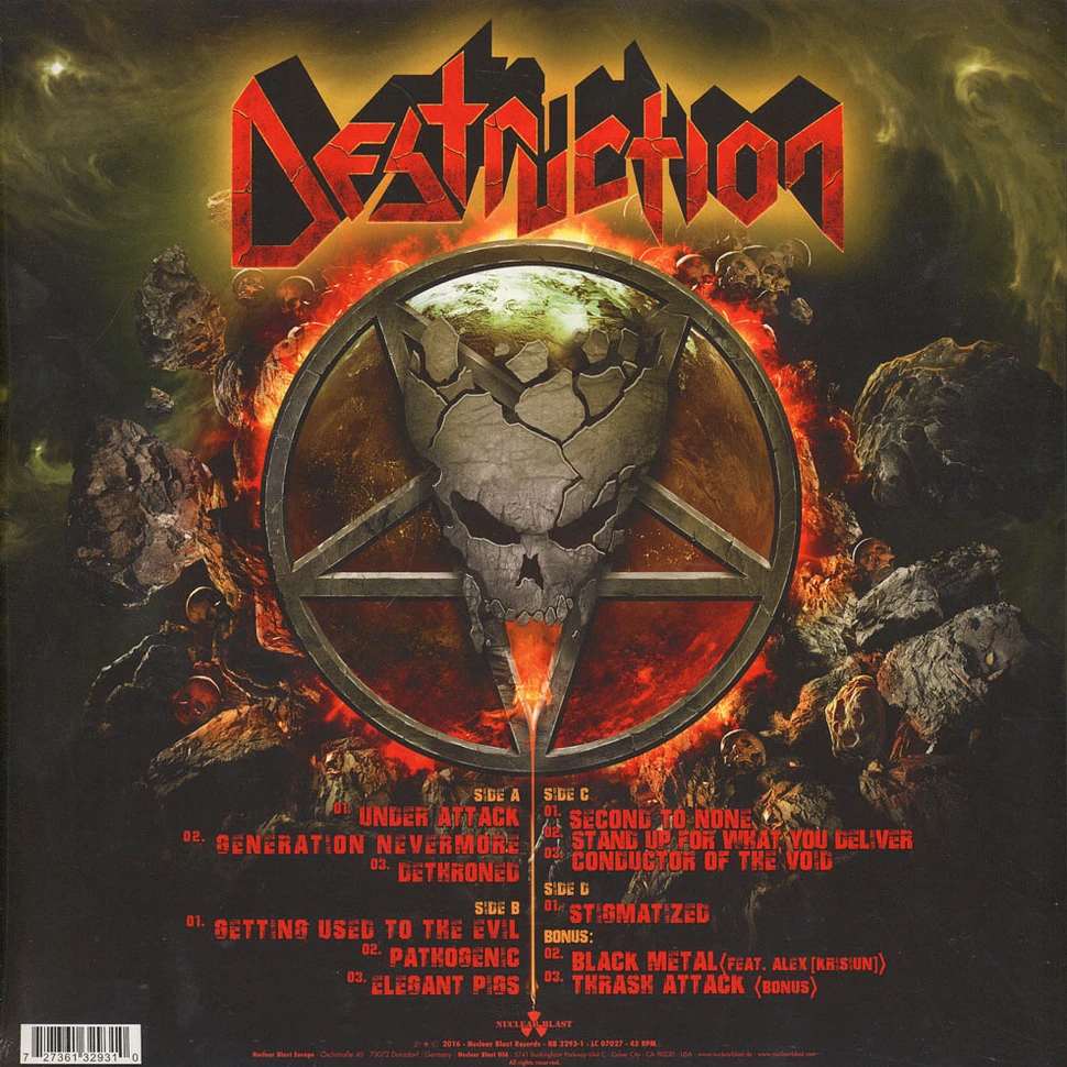 Destruction - Under Attack Black Vinyl Edition