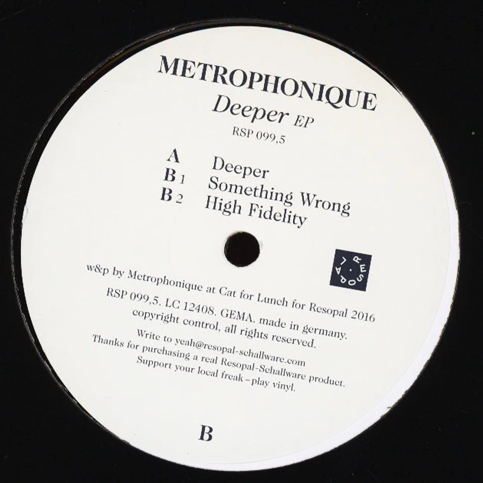 Metrophonique - Deeper EP