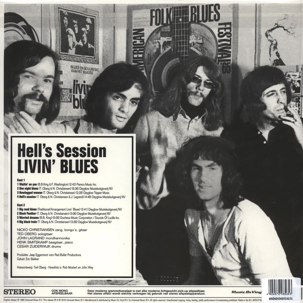 Livin' Blues - Hell's Session White Vinyl Edition