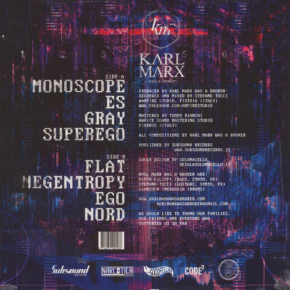 Karl Marx Was A Broker - Monoscope Black Vinyl Edition