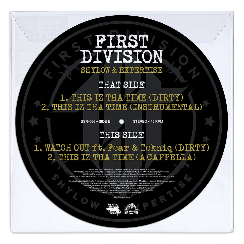 First Division - This Iz Tha Time Picture Disc Edition