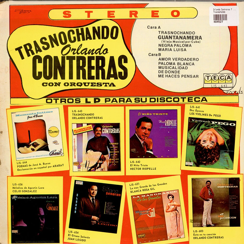 Orlando Contreras Y Orquesta - Trasnochando