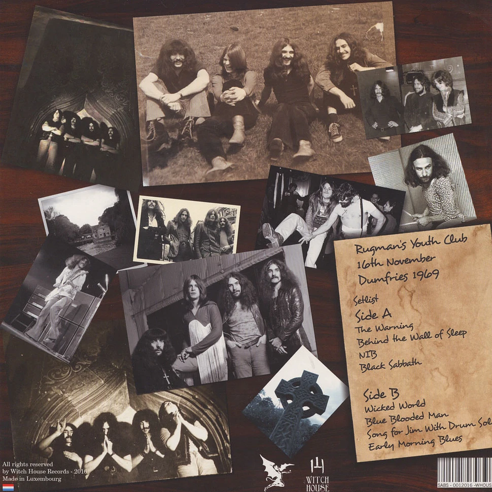 Black Sabbath - Early Rituals: Rugmans Youth Club, Dumfries 1
