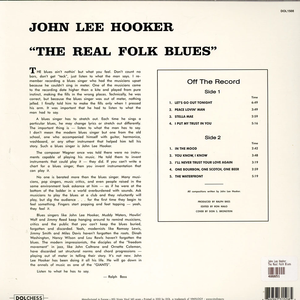 John Lee Hooker - The Real Folk Blues