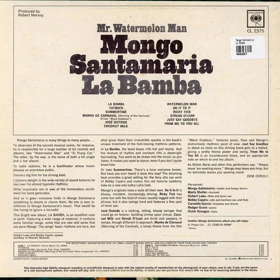 Mongo Santamaria - La Bamba
