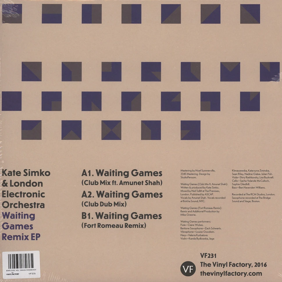 Kate Simko & London Electronic Orchestra - Waiting Games Remix EP
