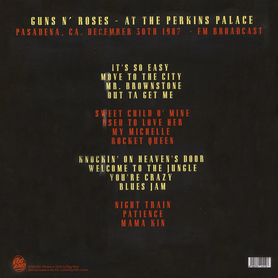 Guns N' Roses - At The Perkins Palace
