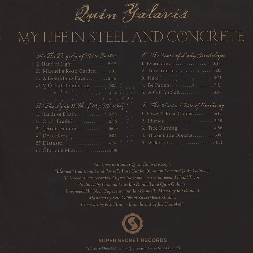 Quin Galvais - My Life In Steel And Concrete
