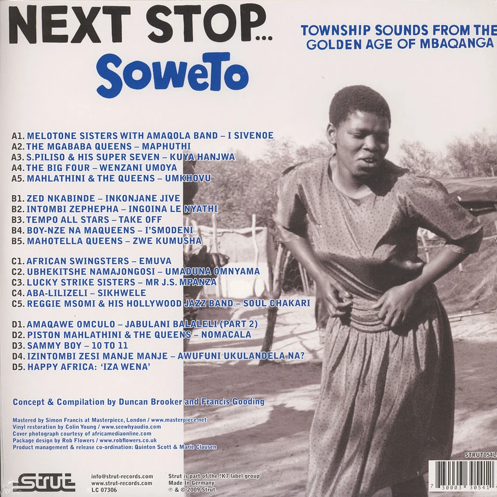 Next Stop Soweto - Volume 1 - Township Sounds From The GoldenAge Of Mbaqanga