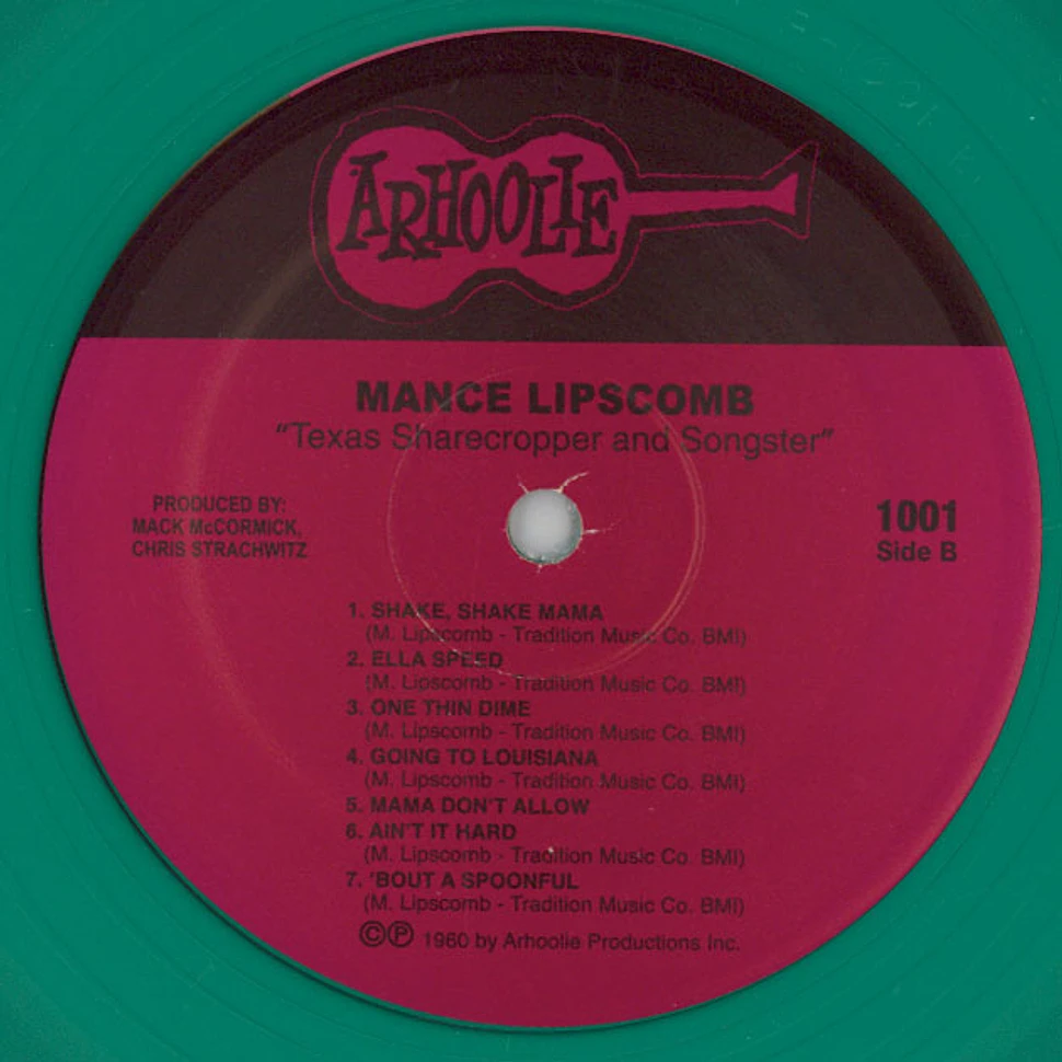 Mance Lipscomb - Texas Sharecropper And Songster Green Vinyl Edition