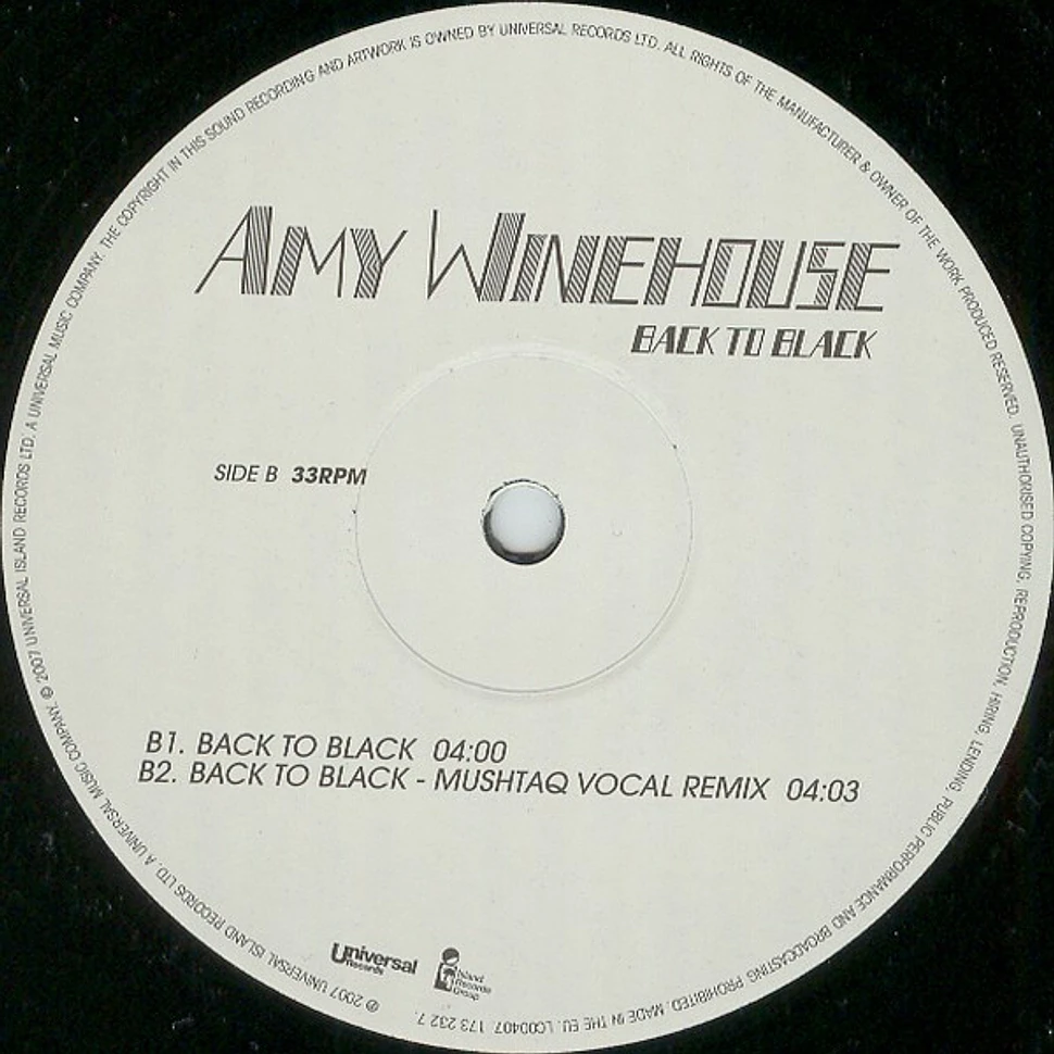 Amy Winehouse Back To Black Vinyl 12" 2007 UK Original HHV