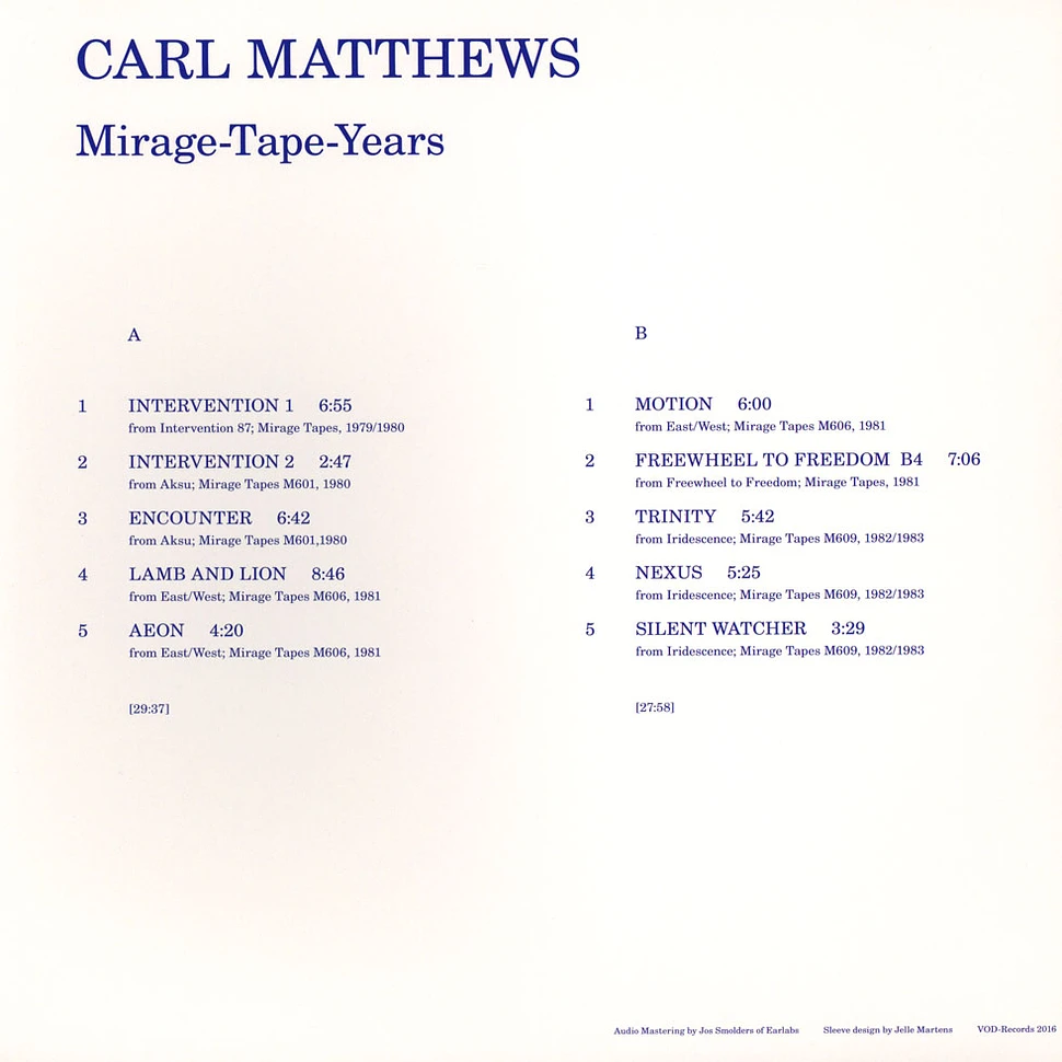 Carl Matthews - Mirage-Tape Recordings