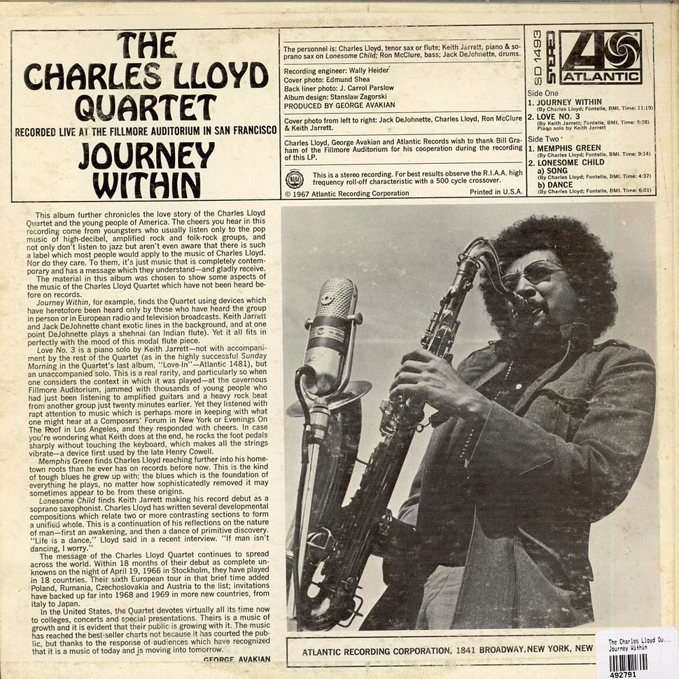 The Charles Lloyd Quartet - Journey Within