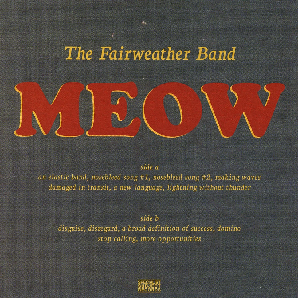 The Fairweather Band - Meow