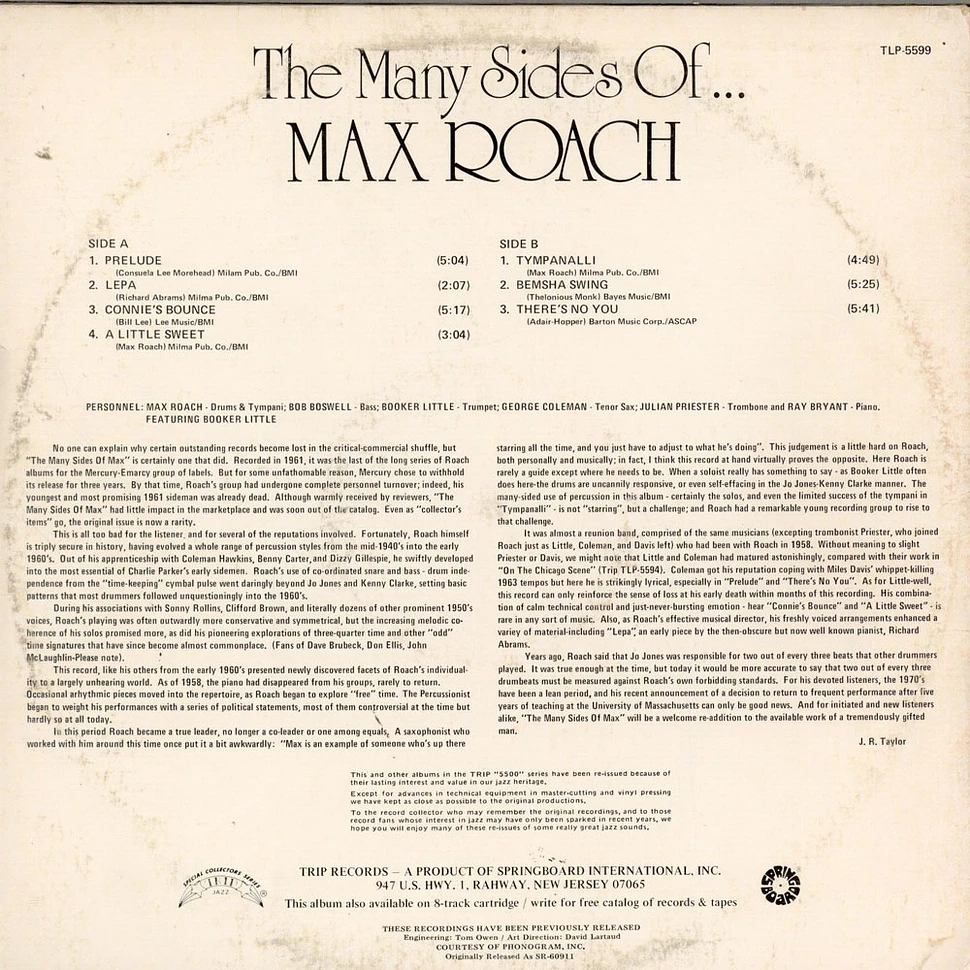 Max Roach - The Many Sides Of Max