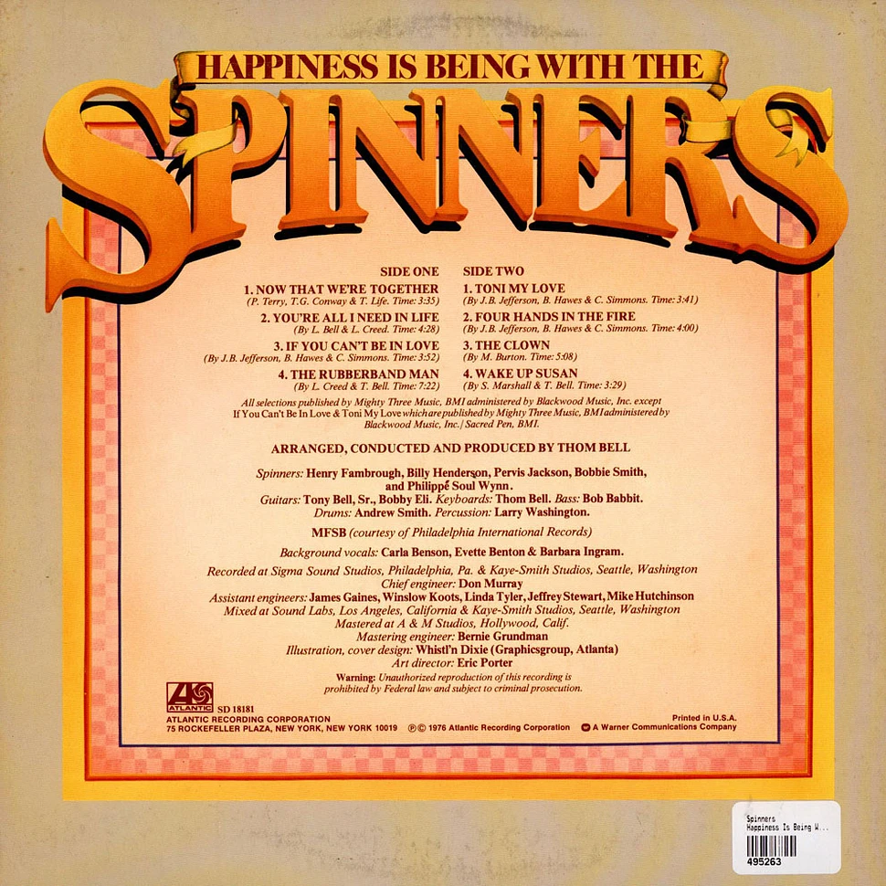 Spinners - Happiness Is Being With The Spinners