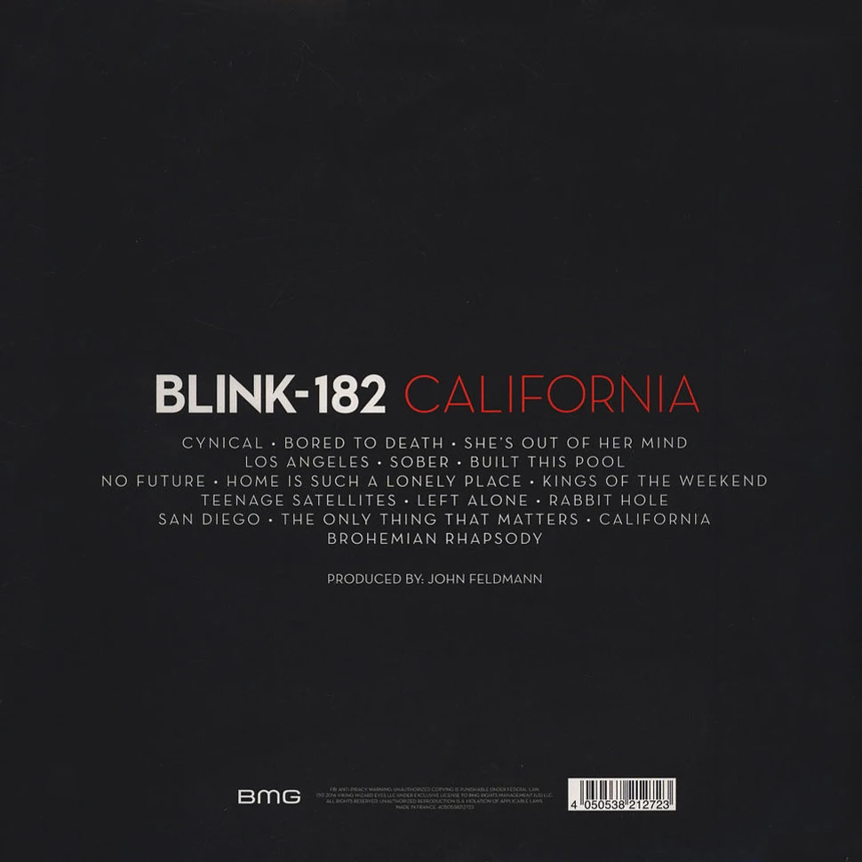 Blink 182 - California Red Vinyl Edition