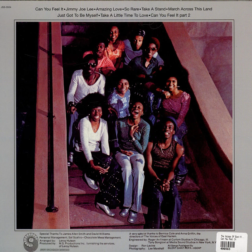 The Voices Of East Harlem - Can You Feel It