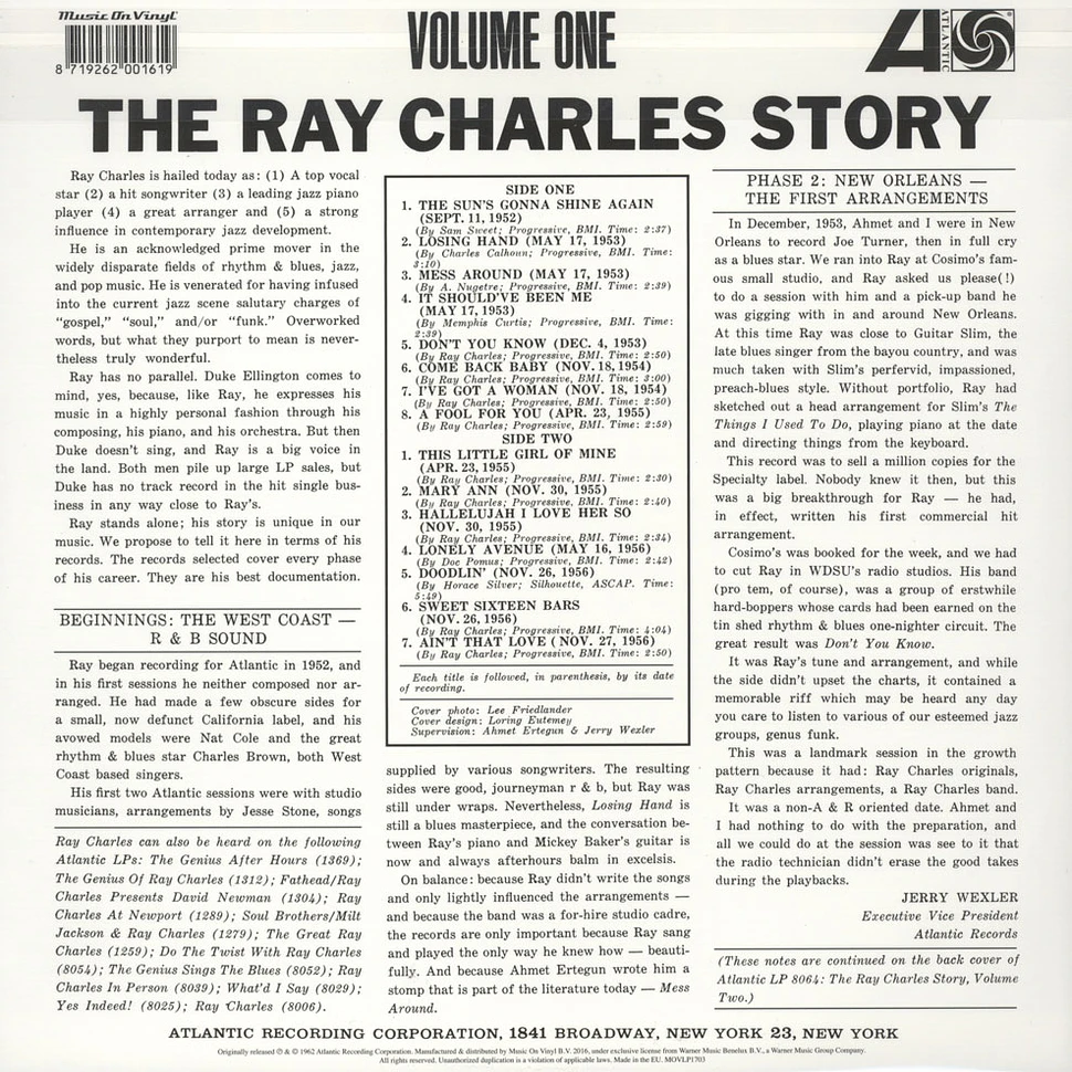 Ray Charles - The Ray Charles Story Volume 1