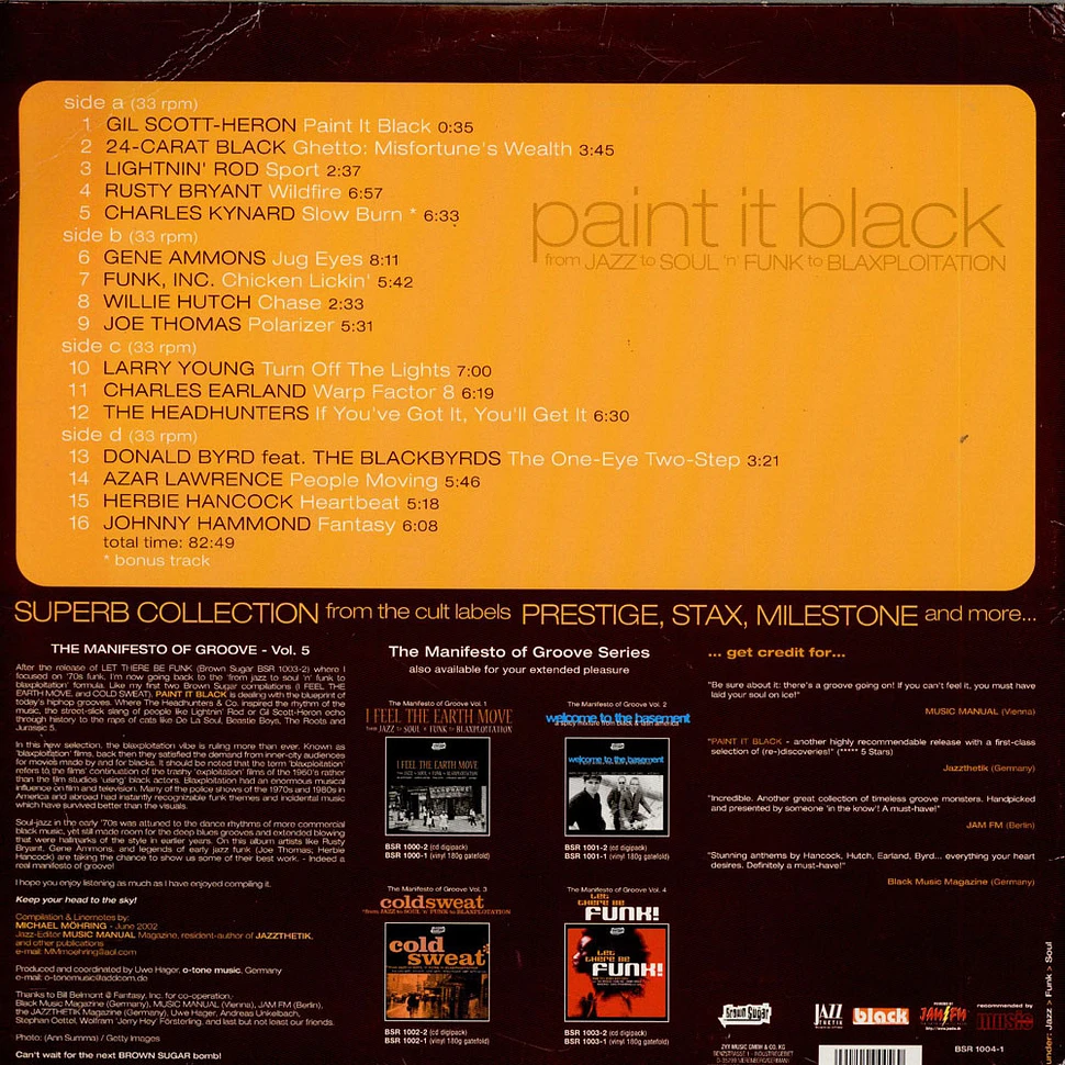 V.A. - Paint It Black (From Jazz To Soul 'N' Funk To Blaxploitation)